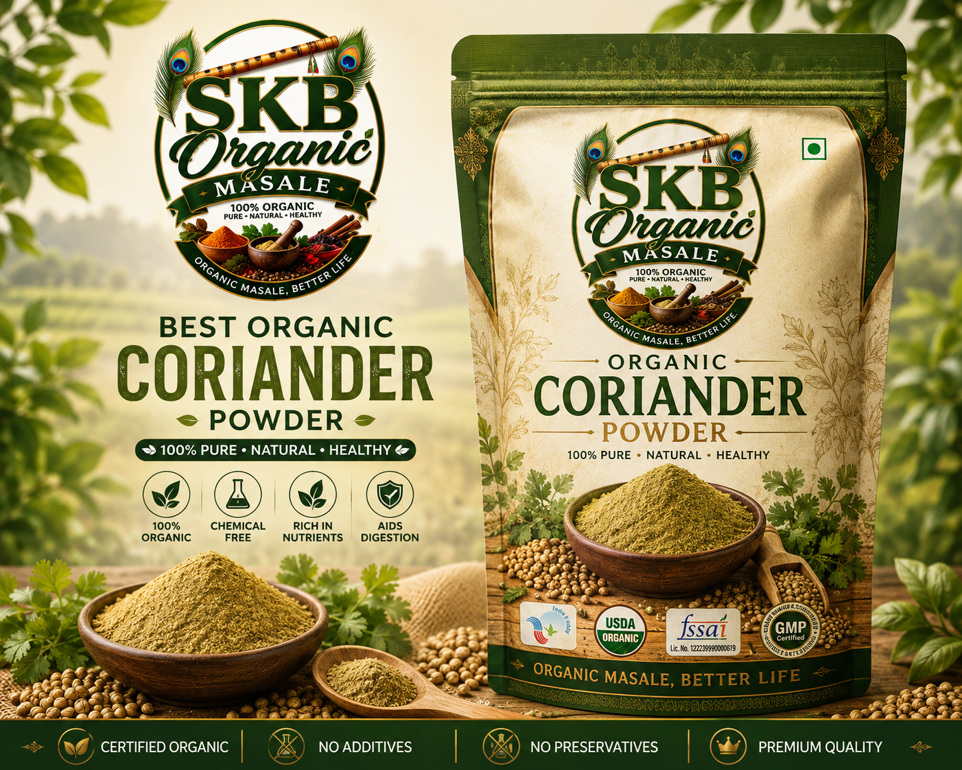 Organic Coriander Powder – Benefits, Uses & Why It's a Must-Have Kitchen Spice